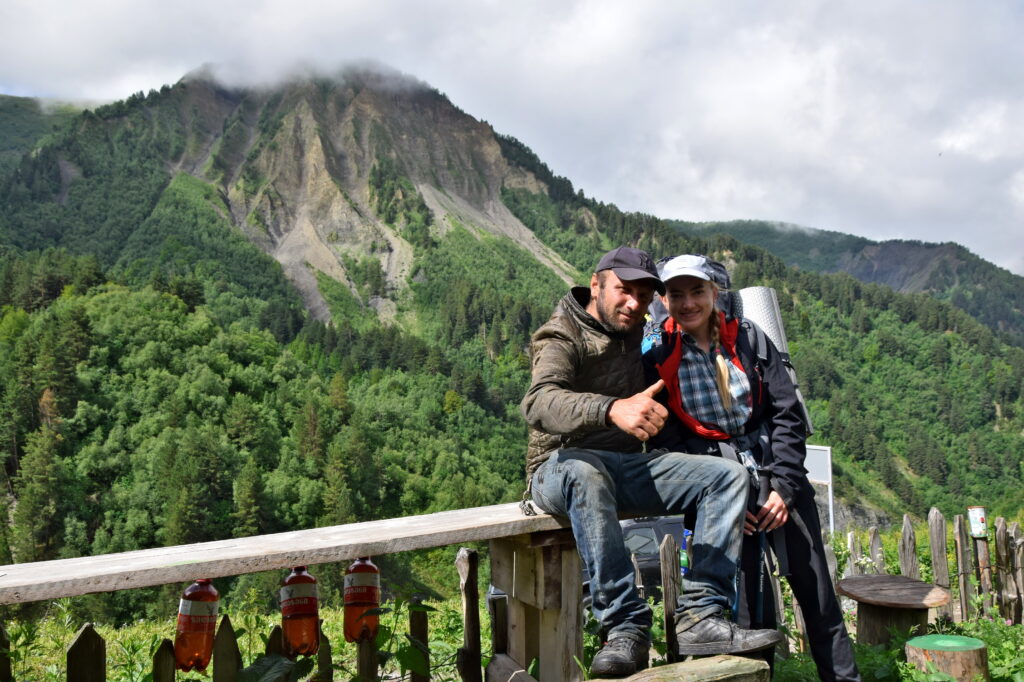 Swanowie, Gruzini. Wysoki Kaukaz, Adishi trekking