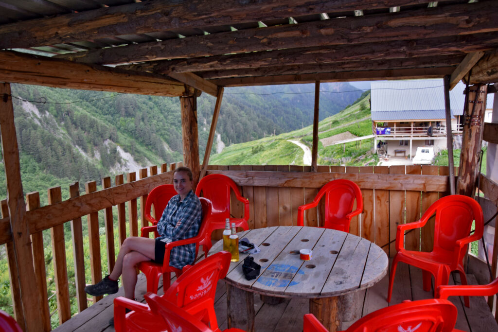 Cafe Tetnuldi w Adishi - kawiarnia, knajpa Swanetia