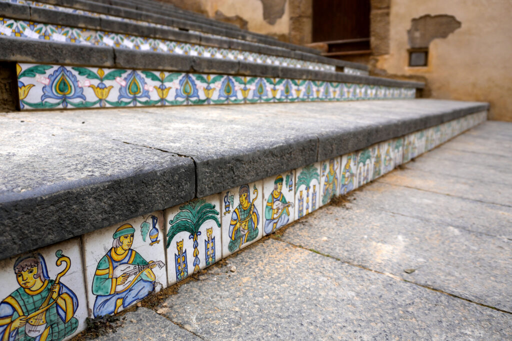 Schody Scala di Santa Maria del Monte w Caltagirowe Sycylia