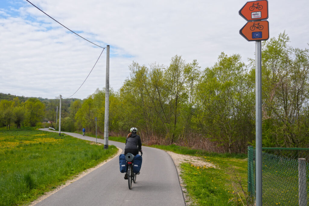 Velo Dunajec oznaczenia szlaku