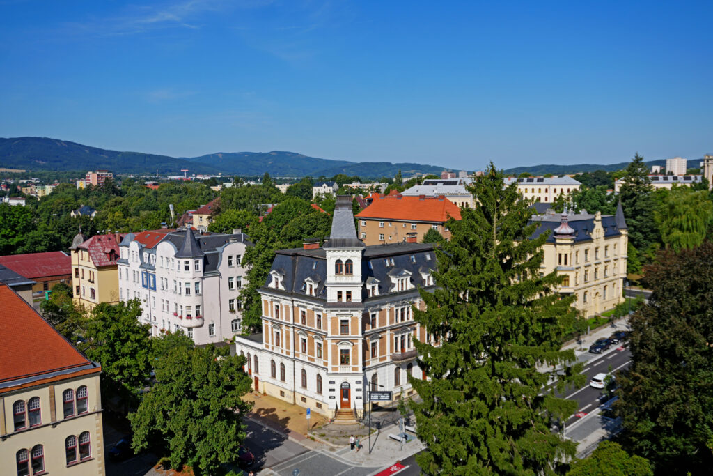 Muzeum Północnoczeskie w Libercu - taki ładny widoczek z wieży.